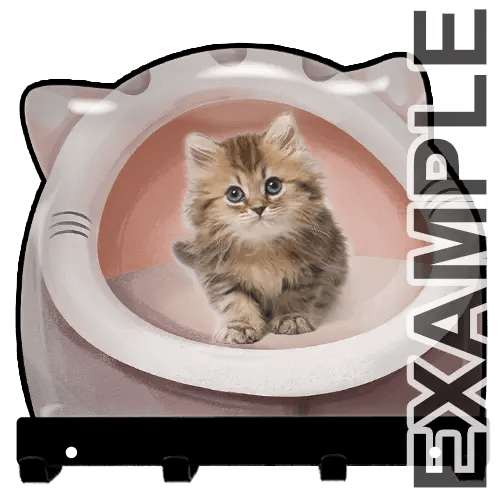 Soporte para llaves de pared de diseño de casa de gato y perro