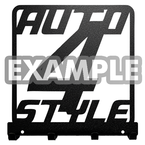 Schlüsselboard Wand mit Logo