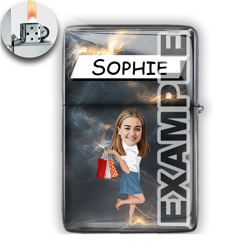 Personalised Lighter Comic Hobby Profession