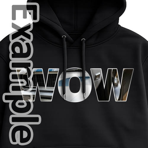Hoodie-design med auto-tekst-designer