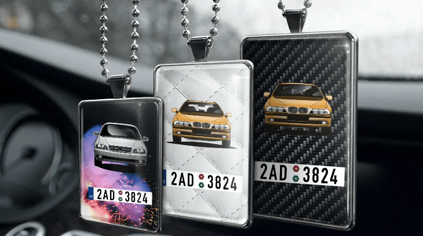 Autospiegel decoratie