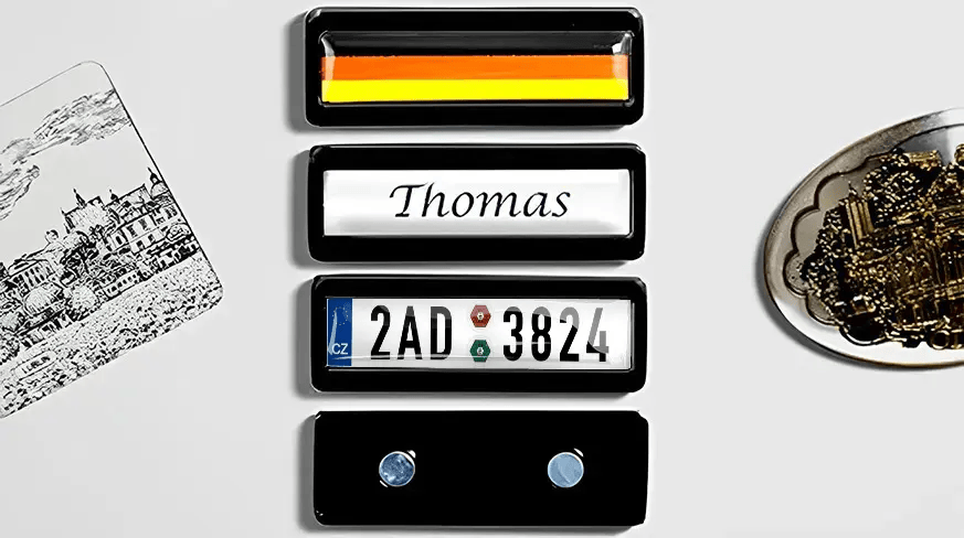 Magnet license plate