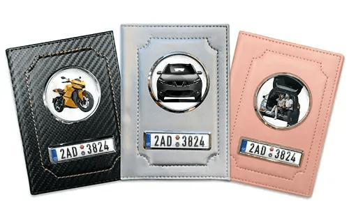 Personalised car documents holder