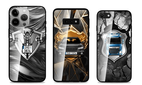 Bil-telefontaske skjold-design