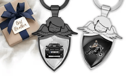 Llavero de ángel personalizado - regalo para tu hermano