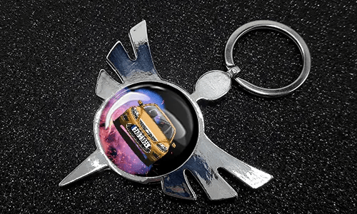 Angel Keychain Round Auto