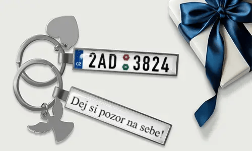 Personalized license plate keychain for best friends