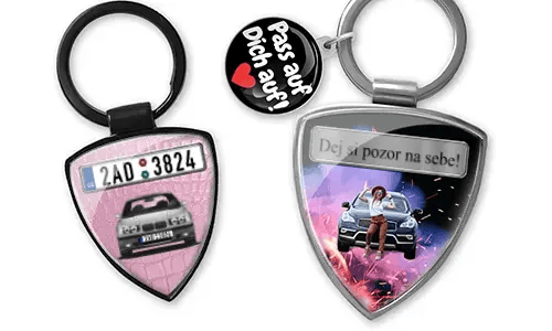 Portachiavi scudo - regalo unico per tua figlia