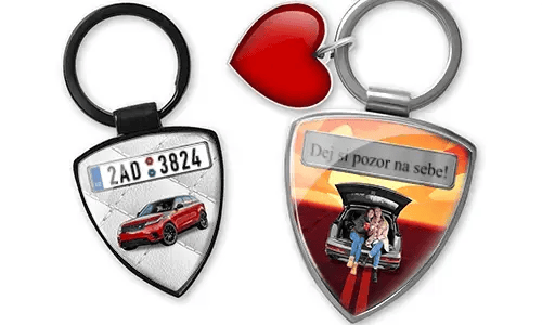 Porte-clés en forme de bouclier comme cadeau pour les meilleurs amis
