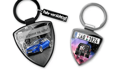 Sleutelhanger schild voor papa