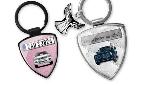 Schildvormige sleutelhanger als cadeau voor jezelf