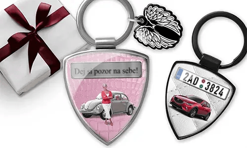 Llave con escudo para abuela