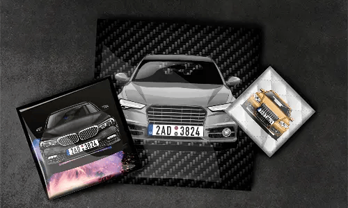 Magnet viereckig Rahmenlos