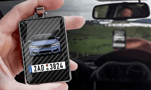 Car mirror chain - rectangle