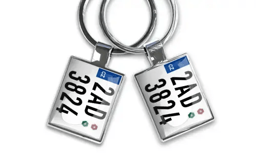 Motorcycle Keychain - Chrome