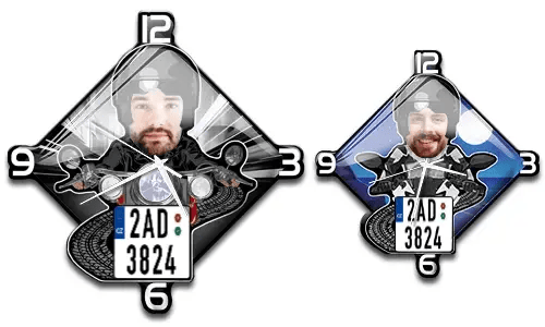 Nástěnné hodiny motocykl