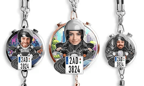 Car Air Freshener With Motorcycle Driver