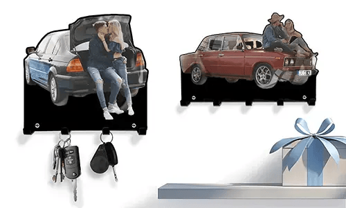 Personalized wall keyholder for your boyfriend
