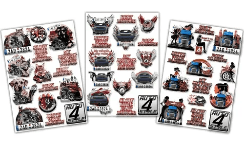 Set di adesivi personalizzati