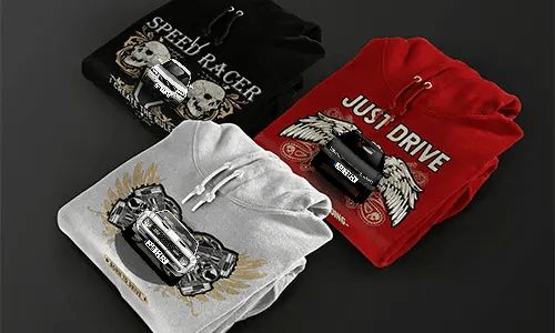 Hoodie Design Car Silhouette