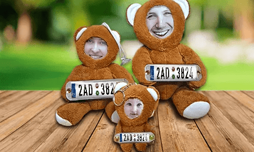 Samochodowe zabawki fotograficzne Niedźwiedź