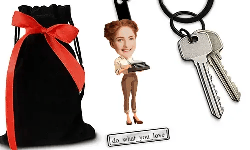 Personalized Comic-Style Keychain With Name And Roofer Design