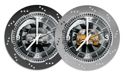 Chrome Wall Clock Brake Disk