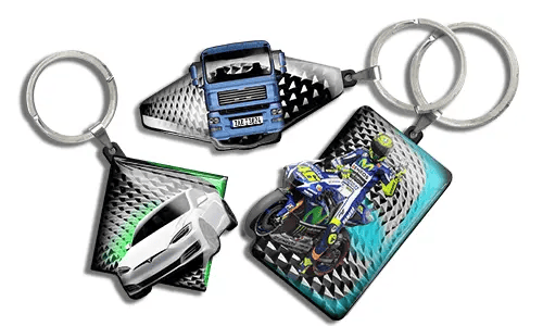 Kul nøkkelring i bilform