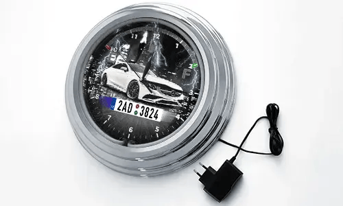 Neon nástěnné hodiny pro řidiče auta