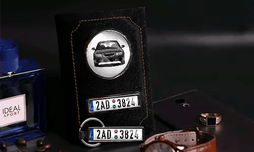 Car documents holder lying