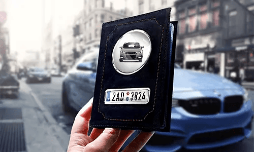 Car documents holder white