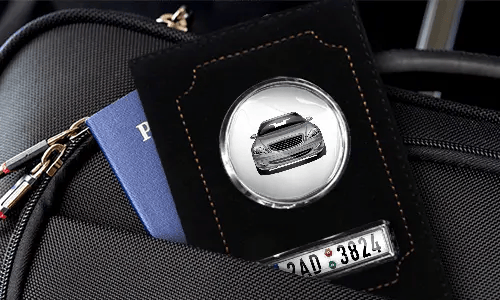 Car documents holder brown