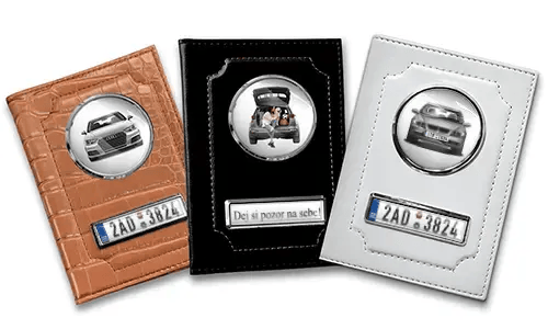 Car documents holder lying