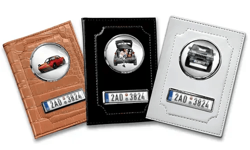 Car documents holder lying