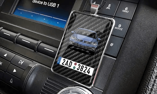 Rear view mirror trailer on the panel