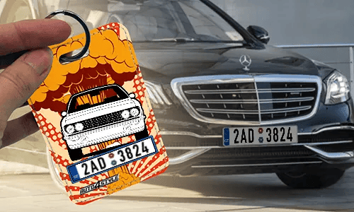 Innenspiegel anhänger mit Mercedes-Benz autoanhänger innenspiegel