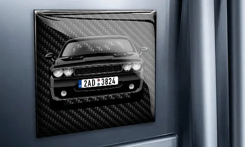 foto magnet mit dem Hund auf dem Wand personalisierte magnete