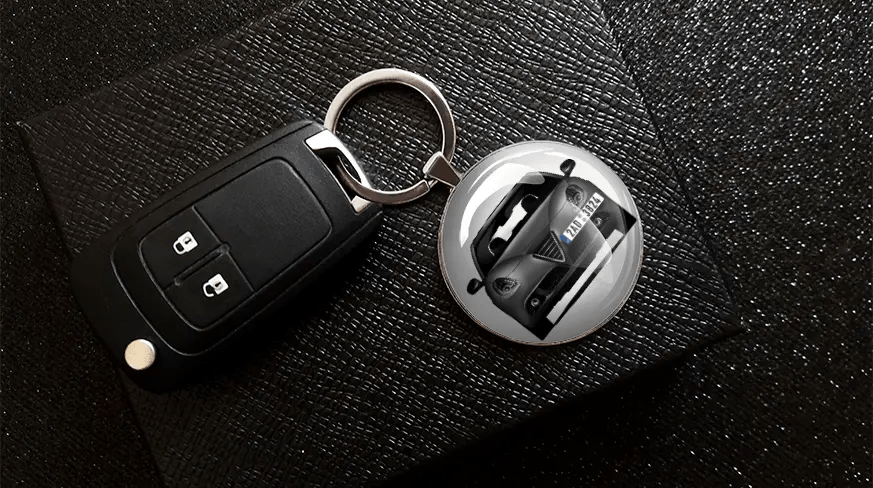 Keychain round individual