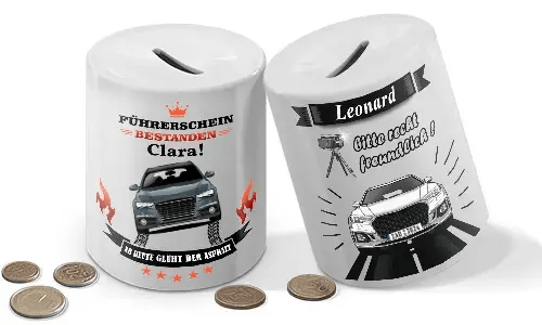 Spardose mit Namen