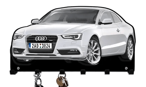 Porta llaves mural personalizado con silueta de coche